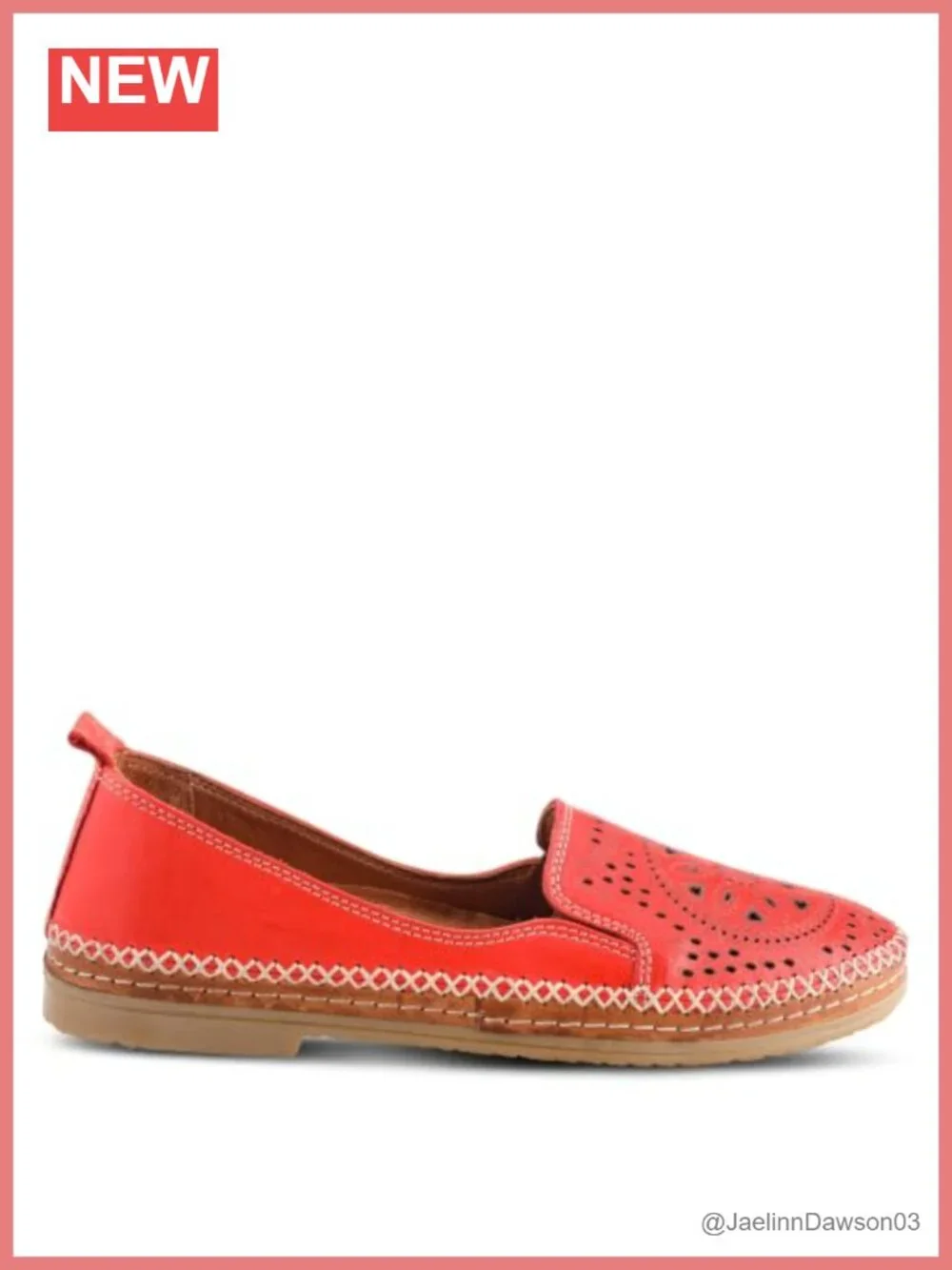 Premium Leather Slip-On Loafers with Laser Cutout Design, Elastic Goring,
